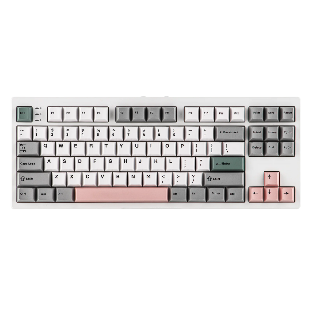 EPOMAKER TH87 TKL US ANSI Layout Gasket Hot-Swap Wired/BT/2.4Ghz Wireless Mechanical Keyboard with RGB Light 10000mAh Battery