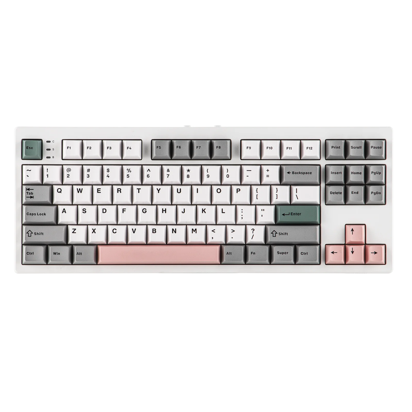 EPOMAKER TH87 TKL US ANSI Layout Gasket Hot-Swap Wired/BT/2.4Ghz Wireless Mechanical Keyboard with RGB Light 10000mAh Battery