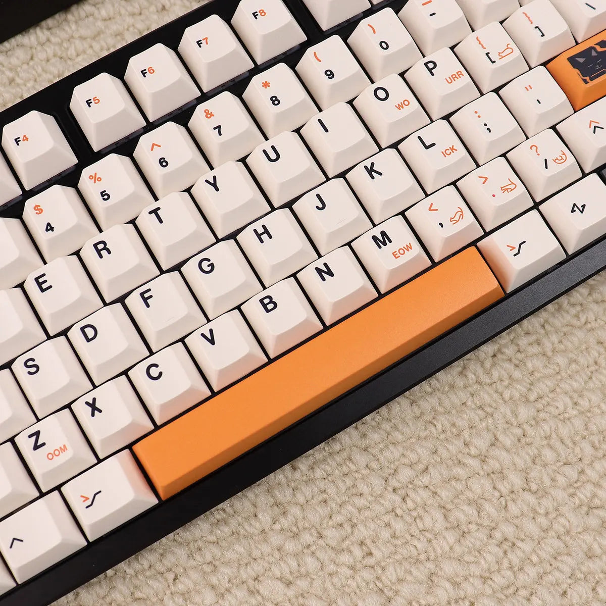 148 Keys Cute Cat PBT Cherry Keycaps Dye-Sublimated Keycap Set For Mx Cherry Switch Mechanical Keyboard 61/64/87/96/104