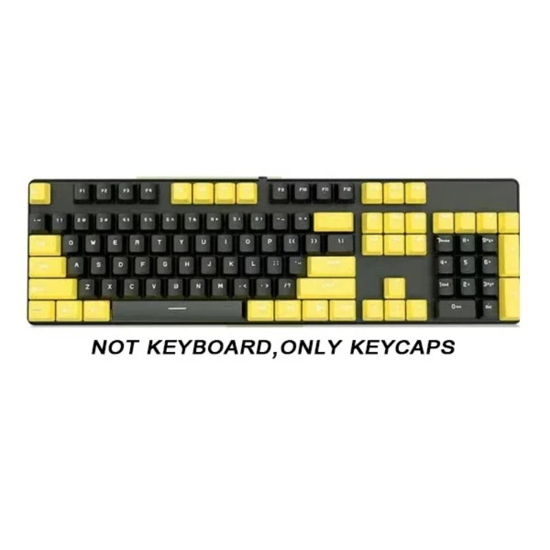 104 Key OEM Backlit Keycaps Set PBT Keycaps Double Shot Cyan White Key Caps for Mx Cherry Gateron Switch Mechanical Keyboard Kit