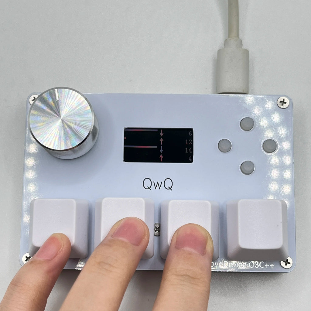 4+4 keys SayoDevice O3C++ OSU Rapid Trigger Magnetic Linear OUTEMU Magnetic Pink Switches Keyboard Knob Screen Copy Shotcut