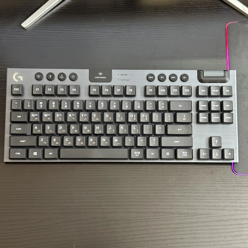 Korean Language Keycaps,PBT/PC Custom Keycap Set,Suitable for Logitech G915 G813 G815 G913 TKL RGB Mechanical Gaming Keyboard.