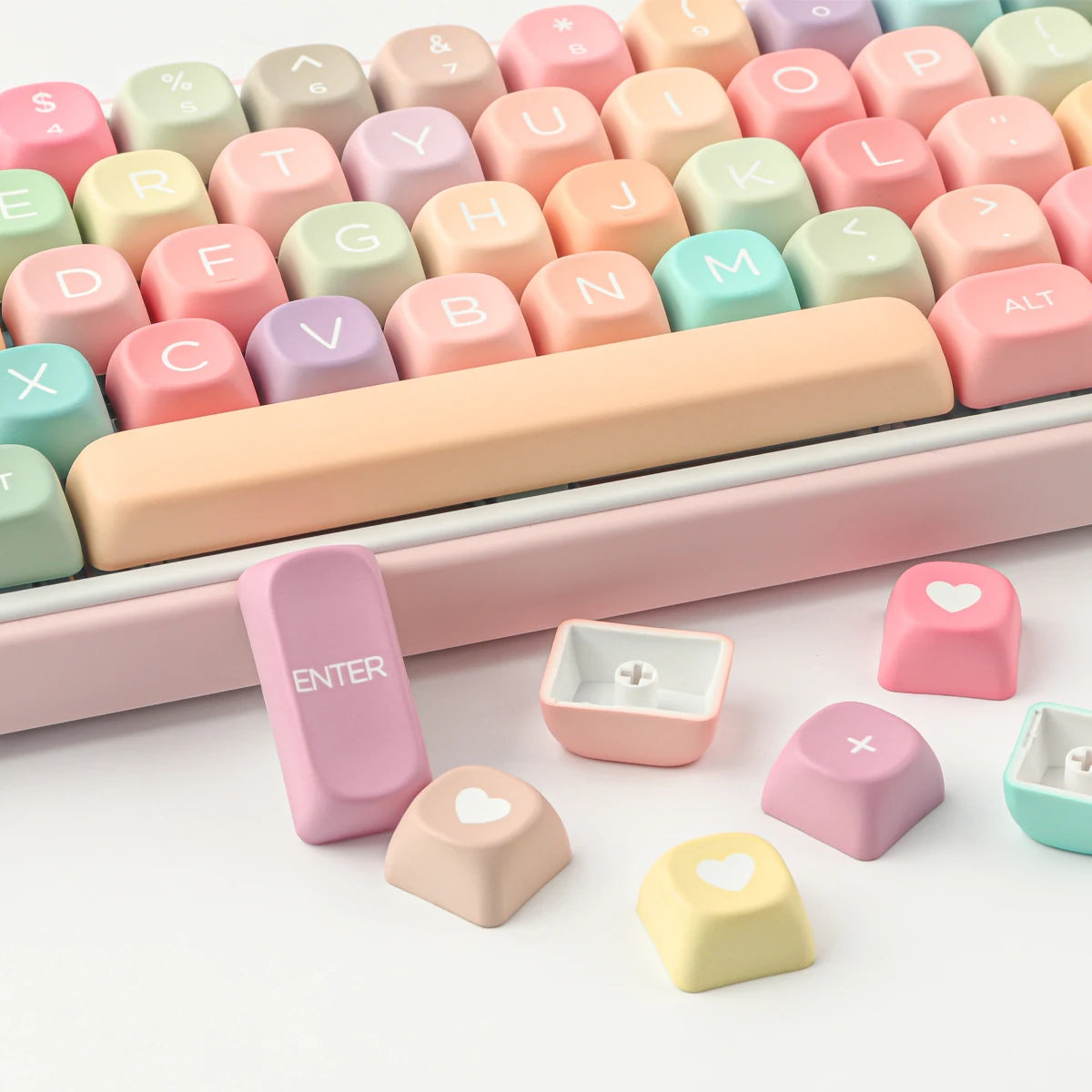 GMK Candy Keycaps Set 126 Keys PBT Material MOA Profile for CHERRY MX Switch 61/64/68/75/84/87/96/98/104 Mechanical Keyboard