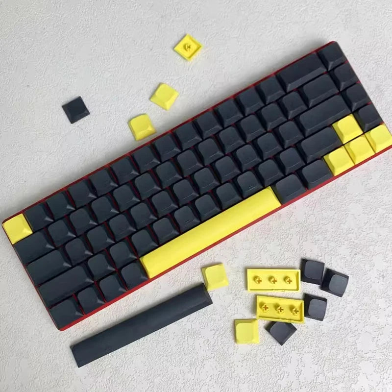 1 Set Low Profile Blank Keycaps For MX Switch Mechanical Keyboard PBT No Printed Key Caps For 61/64/75/87/96/104 Layouts
