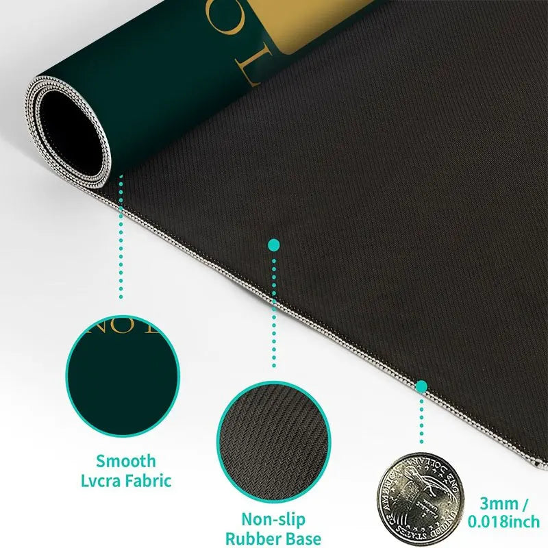 Texas Hold 'em Poker design Mouse Pad Desk Mat gaming mats Non-Slip Stitched Edge pc accessories keyboard mousepads card mat