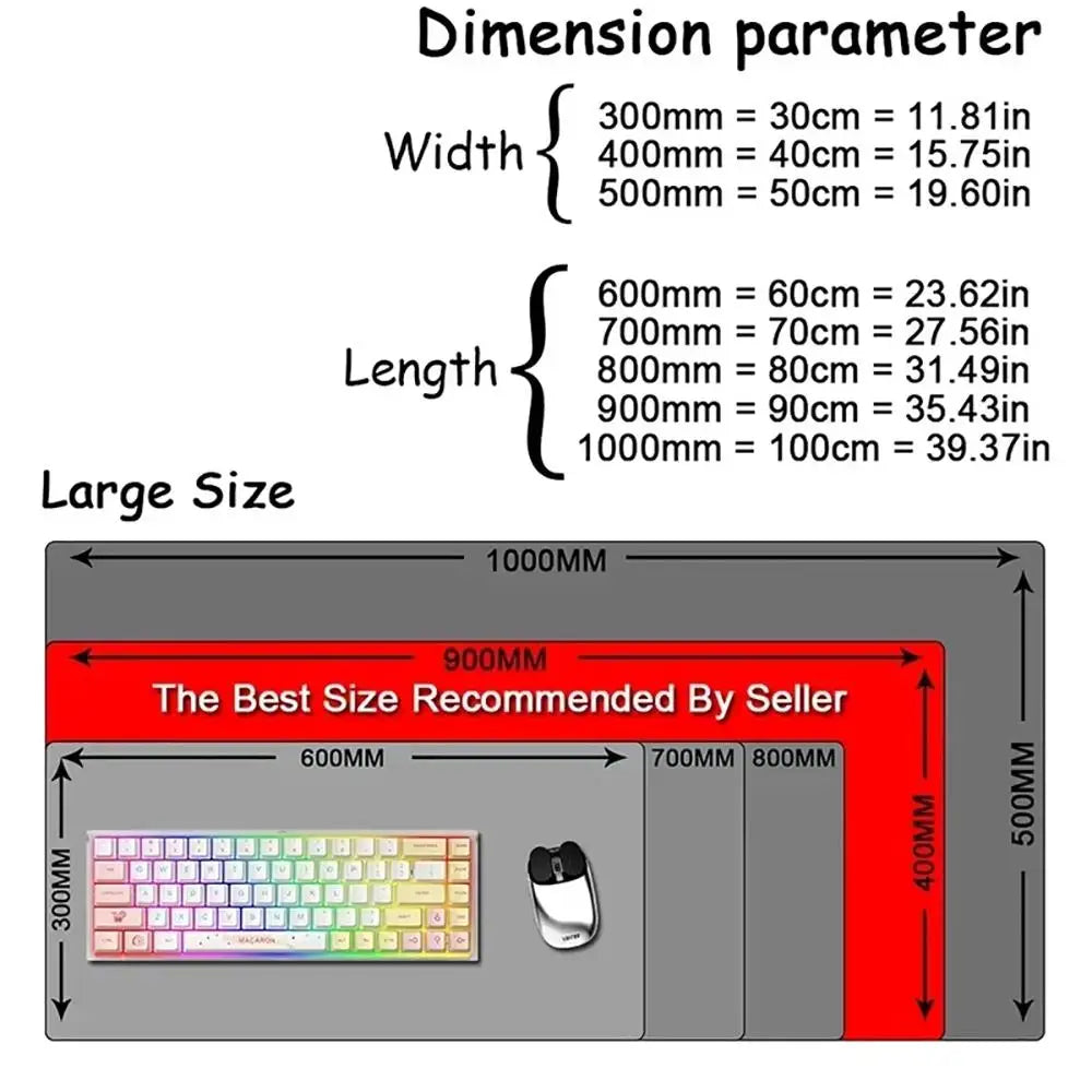 Cartoon-style cute cat pattern design large anime Mouse Pad Desk Mat Stitched Edge Non-Slip Gaming mats mauspad office rug