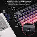 Redragon K728 PRO 80% Wireless Gasket Gaming Keyboard, 3-Mode 87 Keys TKL Mechanical Keyboard w/South-Facing LED & Hot-Swap Sock