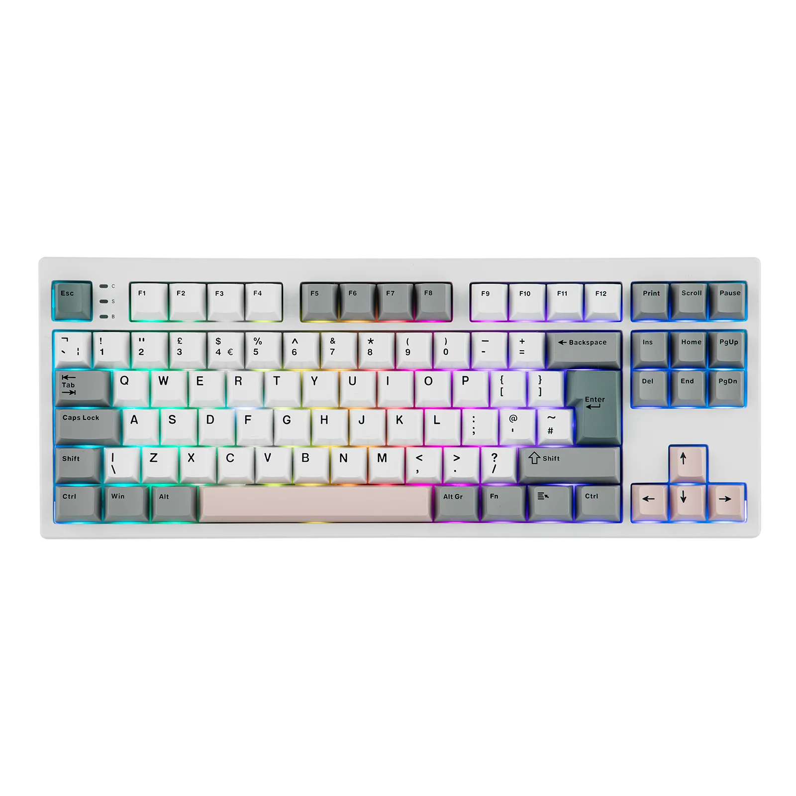 ISO-UK Layout EPOMAKER TH87 Tenkeyless TKL Layout Hot-Swap Gasket Wired/Bluetooth/2.4Ghz Wireless Mechanical Keyboard 10000mAh B