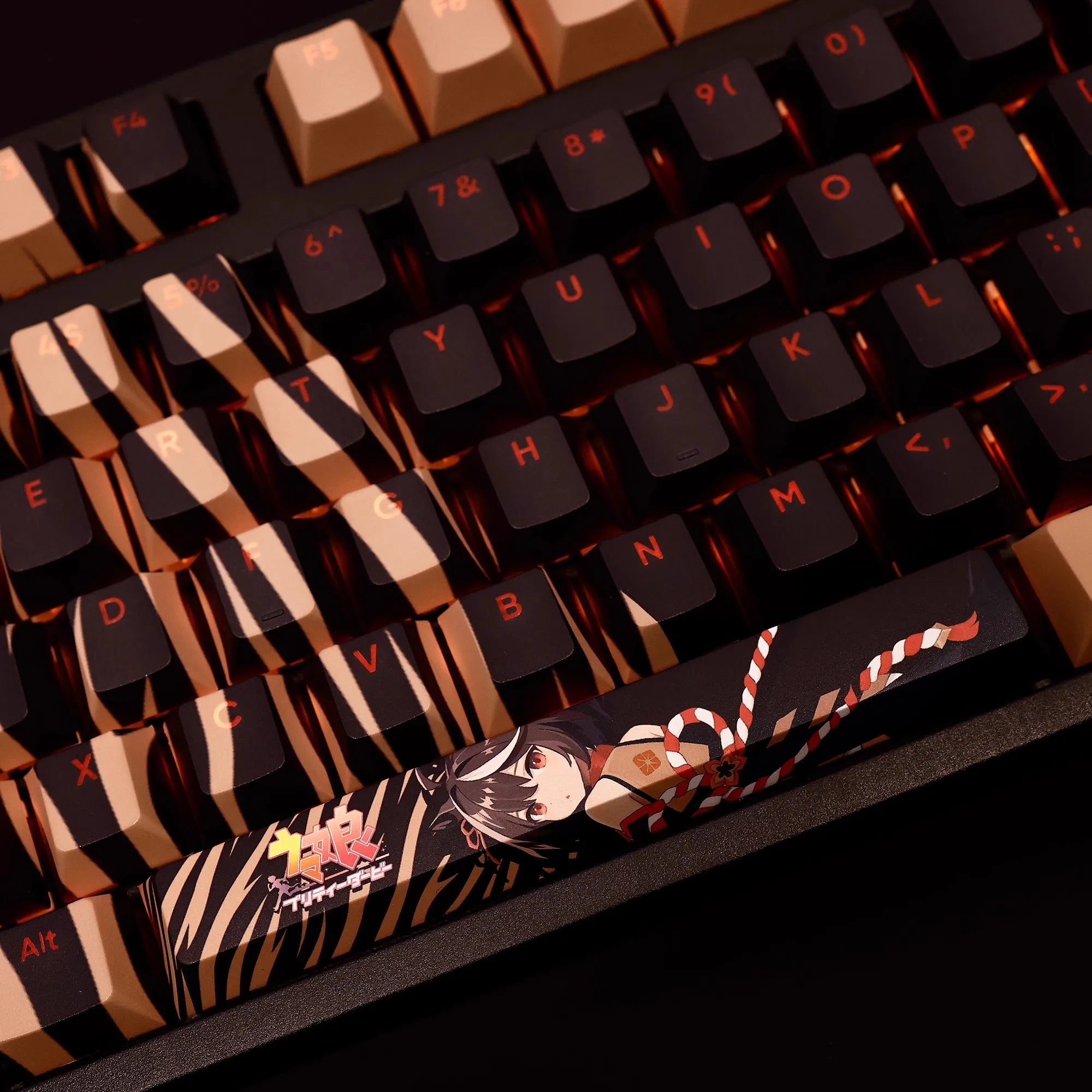 108 Keys/set Pretty Derby Kitasan Black Keycap PBT Dye Subbed Backlit Keycaps Anime Gaming Key Caps For ANSI 61 87 104 108