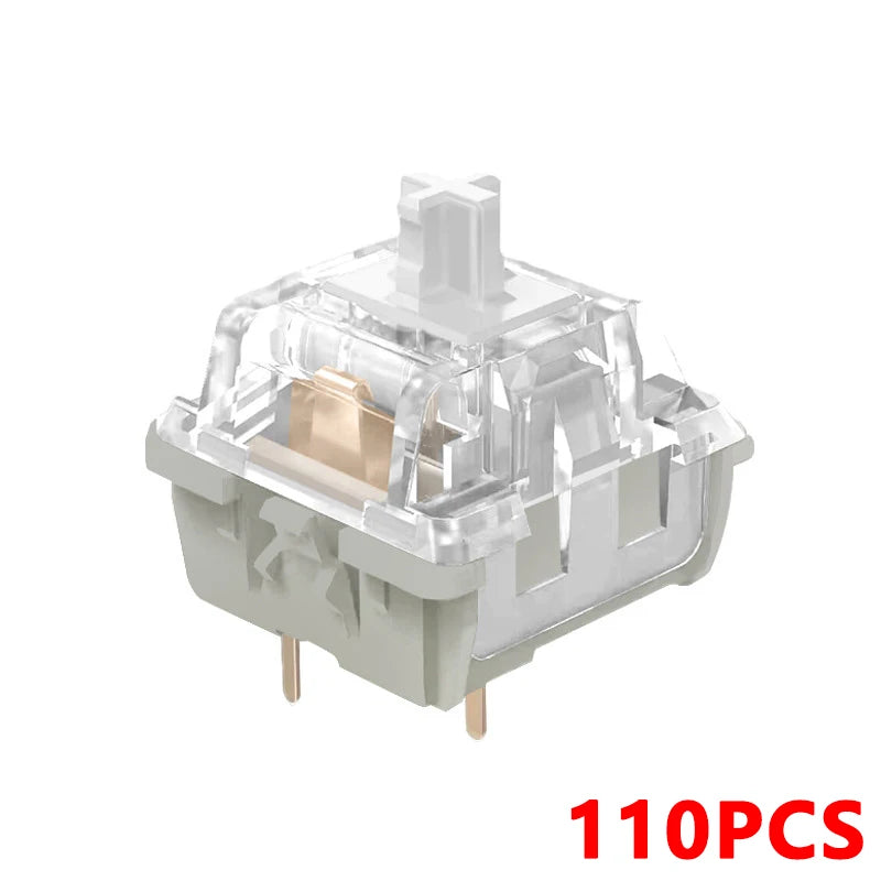 KBDiy Kang White V3 Switches for DIY Aula F87 Mechanical Keyboard Linear Switch 5-Pin Custom Cherry Gaming Accessories MX Switch