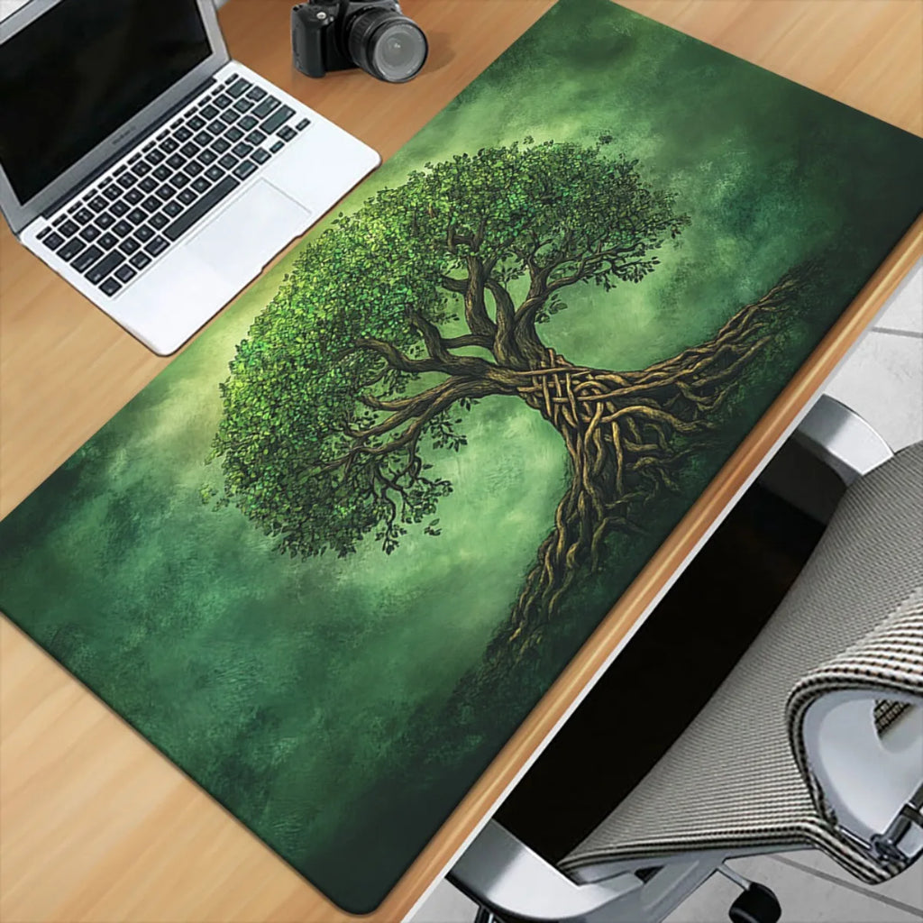 Giant tree of life large Mouse Pad Desk Mat Non-Slip Durable Stitched Edge keyboard mouse mat Gaming mat mauspad משטח לעכבר מחשב