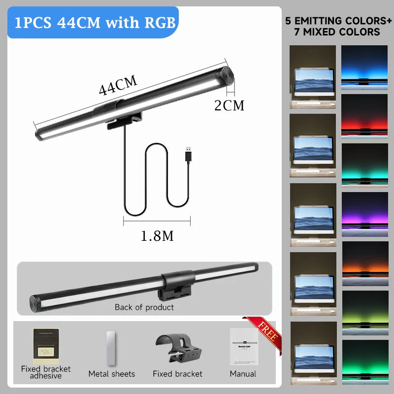 Stepless Dimming Led Desk Lamps For Computer Monitor Lights Bar USB Reading Light Monitor Lamp Backlight Screenbar Office Light