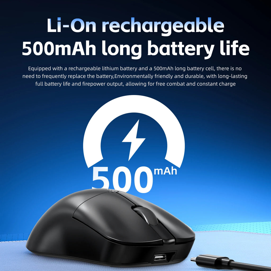 DARK ALIEN X11 Pro Wireless Mouse,Bluetooth/2.4G/wired Tri-Mode Mouse ,PAW3311 RGB Magnetic charging dock Gaming Mouse