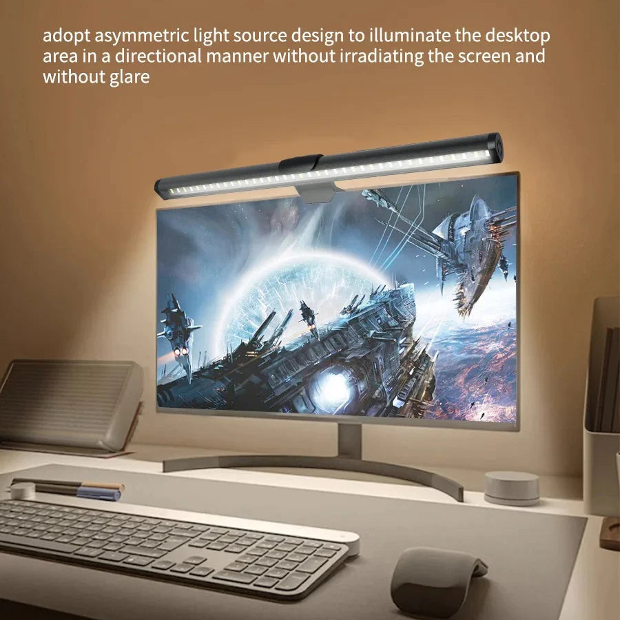 30/40cm Monitor PC Screen Light LED Dimming Learning Reading Lighting Dimmable USB Night Light Bar Touch Eye Protection Light