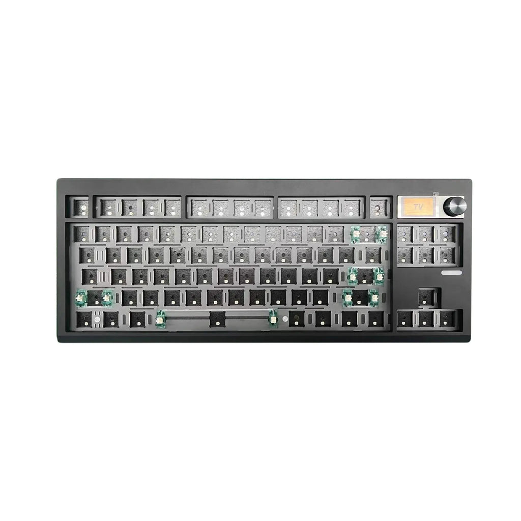 ZUOYA GMK87 TKL Mechanical Keyboards Kit 80% Hot-Swap 3Mode RGB Custom Gasket Mounted TFT LCD Screen Barebones Kit with DIY Knob