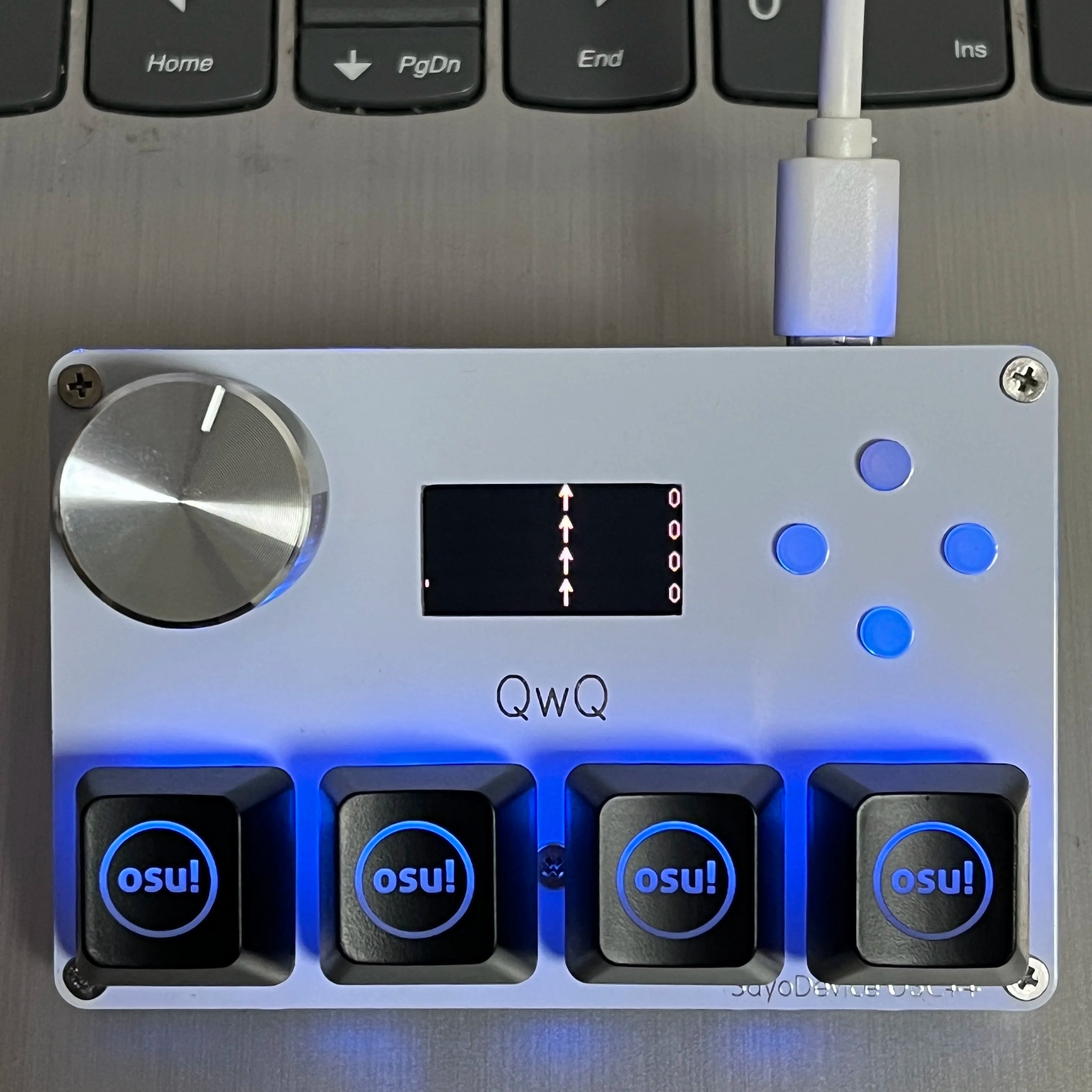 4+4 keys SayoDevice O3C++ OSU Rapid Trigger Magnetic Linear OUTEMU Magnetic Pink Switches Keyboard Knob Screen Copy Shotcut