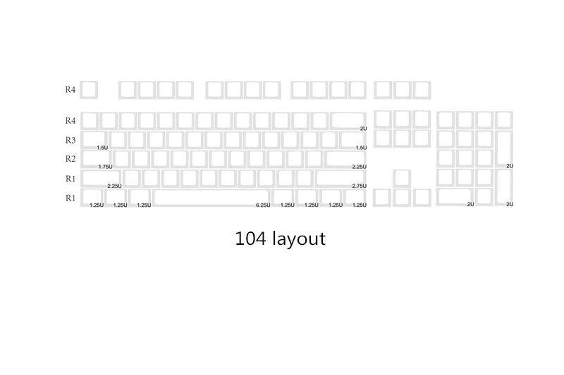 1 Set Low Profile Blank Keycaps For MX Switch Mechanical Keyboard PBT No Printed Key Caps For 61/64/75/87/96/104 Layouts