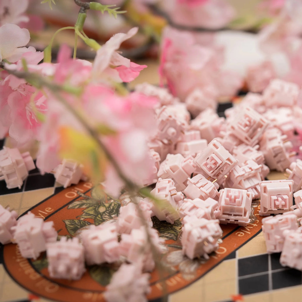 HUANO Sakura Switch 35GF 5pin Linear Mechanical Keyboard Game Office Custom DIY Switches PC 23.5mm Japan Imports Spring Hot Swap