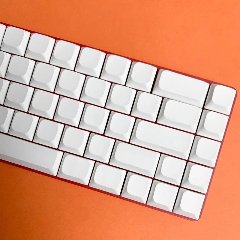 1 Set Low Profile Blank Keycaps For MX Switch Mechanical Keyboard PBT No Printed Key Caps For 61/64/75/87/96/104 Layouts