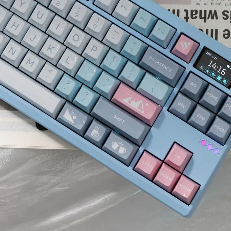ZOOM TKL DYNA Keyboard Kit Tri-mode Wireless Hot Swap CNC Aluminum Customized with Knob Screen Gaming Mechanical Keyboards Kit