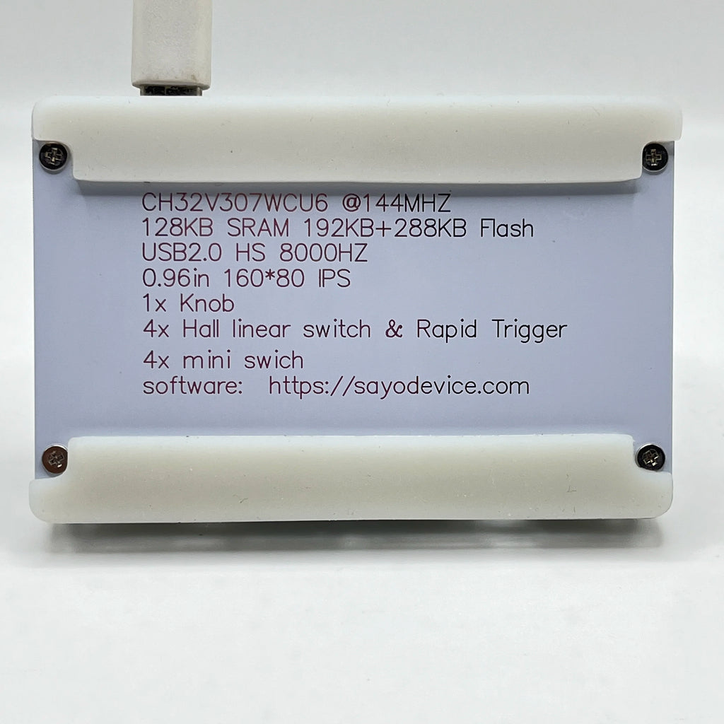 4+4 keys SayoDevice O3C++ OSU Rapid Trigger Magnetic Linear OUTEMU Magnetic Pink Switches Keyboard Knob Screen Copy Shotcut