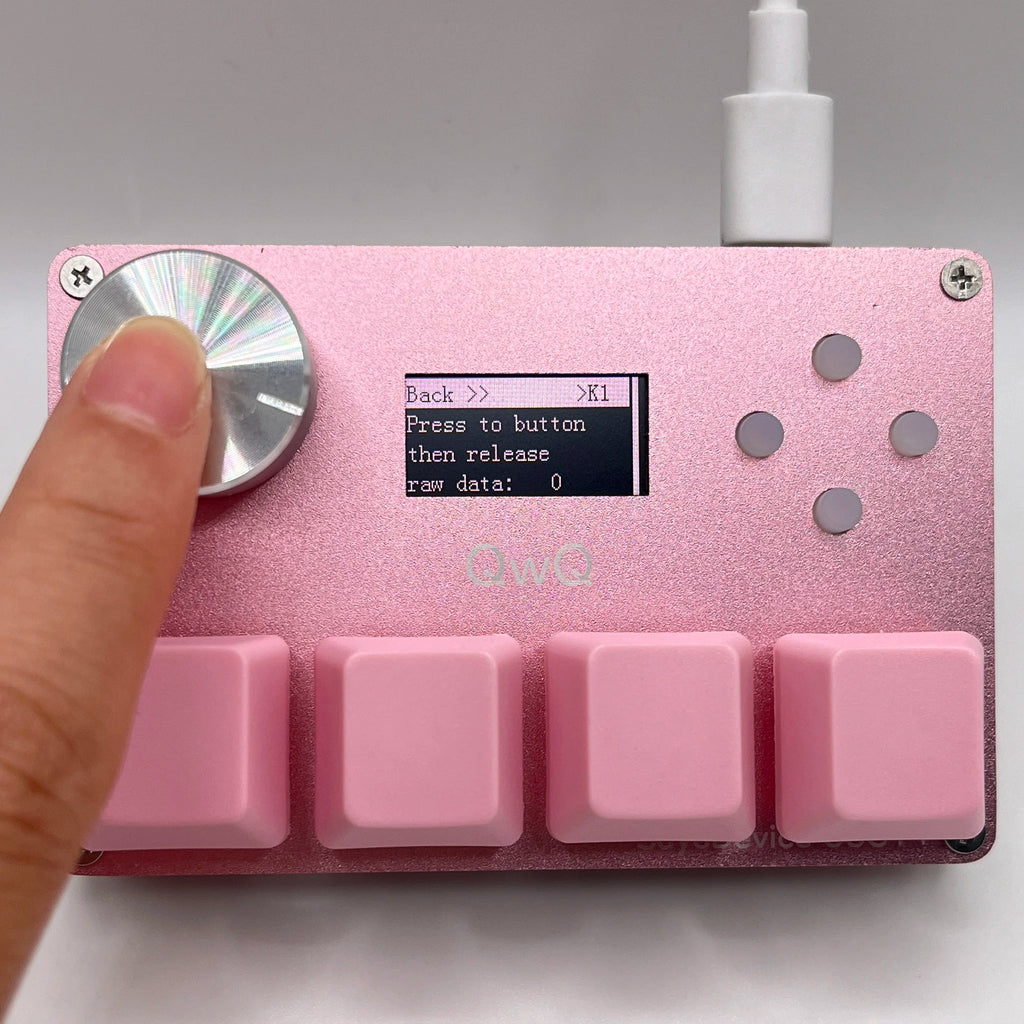 4+4 keys SayoDevice O3C++ OSU Rapid Trigger Magnetic Linear OUTEMU Magnetic Pink Switches Keyboard Knob Screen Copy Shotcut
