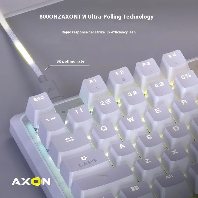 USCORSAIR K70 PRO TKL RT Magnetic Switch Gaming Keyboard 8K SOCD FlashTap 87Keys Customized Hot swap RGB Light Laptop PC