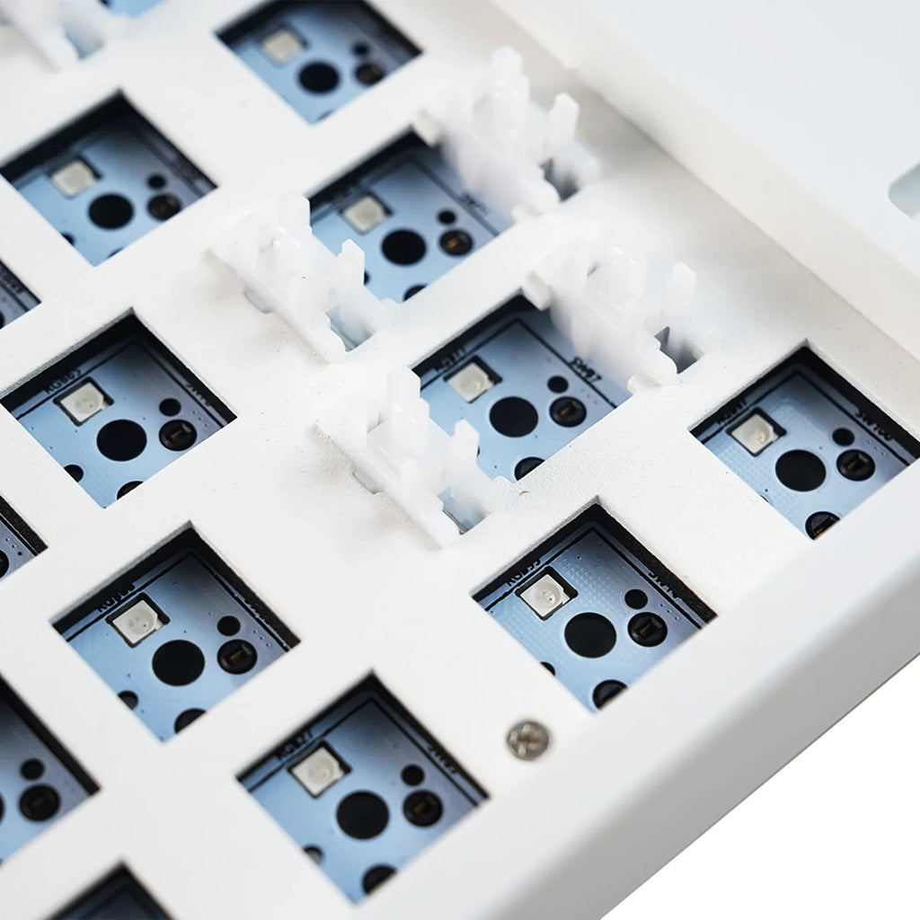 MATHEW KC87 Three Mode Mechanical Keyboard Barebone Classic 87 Keys TKL Layout Hot Swap RGB Gaming Keyboard DIY Kit