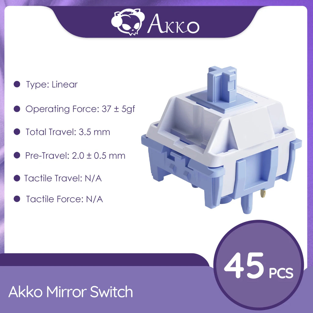 Akko V3 Pro Switches Tactile / Linear Switch for Mechanical Keyboard 45Pcs Pack Replaceable Outemu Gateron Cherry MX Keyswitch