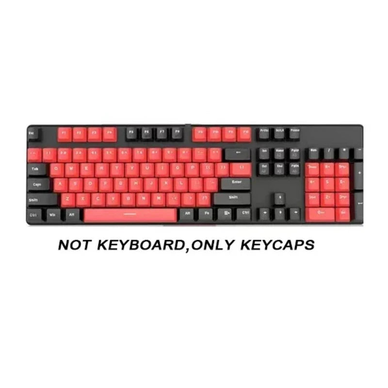 104 Key OEM Backlit Keycaps Set PBT Keycaps Double Shot Cyan White Key Caps for Mx Cherry Gateron Switch Mechanical Keyboard Kit