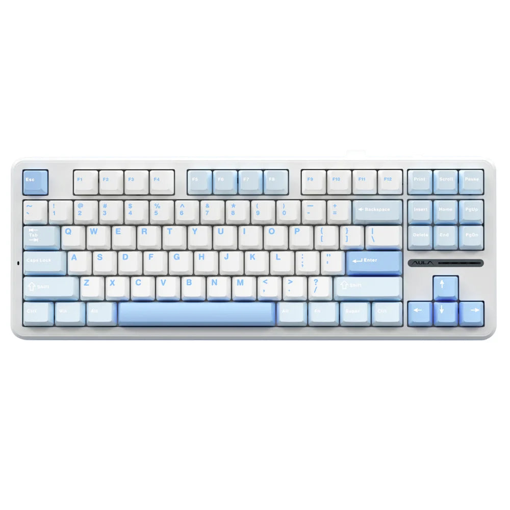 AULA F87 Wireless Keyboard 87 Keys Compact TKL 3 Modes Gasket Gaming Keyboard Hot-Swap RGB Custom RGB Backlit Bluetooth Keyboard