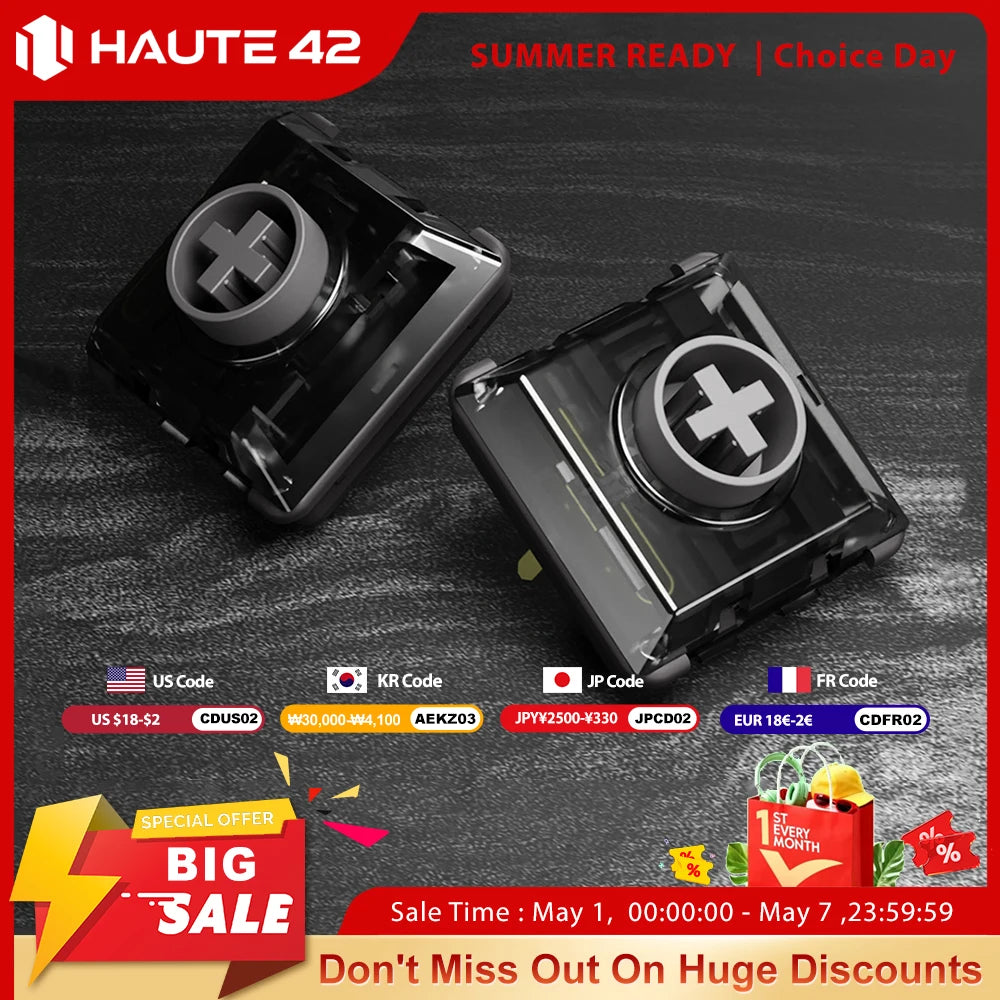 Haute42 Kailh Low Profile Shadow Hunting Switch For Hitbox Controller Mechanical Keyboard 2.0mm Linear Silent Switch For Hitbox