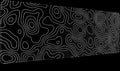 White Gaming Mouse Pad Topography Contour Large Mouse Pad Laptop Deskmat Keyboard Mat Stitched Edge Non-Slip Rubber Big Desk Pad