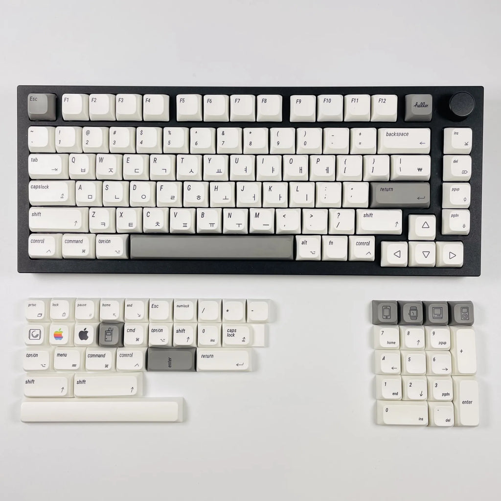 Apple MAC Keycaps XDA PBT English/Japanese/Russian/Korean 127 Keys/Set For Cherry MX Keycap For DIY Custom Mechanical Keyboard