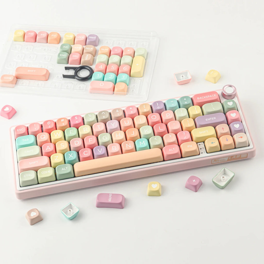 GMK Candy Keycaps Set 126 Keys PBT Material MOA Profile for CHERRY MX Switch 61/64/68/75/84/87/96/98/104 Mechanical Keyboard