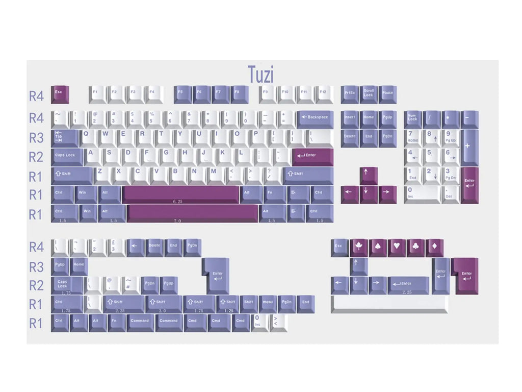 172 Keys/Set Double Shot Keycaps ABS GMK Classic Retro Clone 7u Space Keycap for MX Switches ISO ANSI Layout Mechanical Keyboard