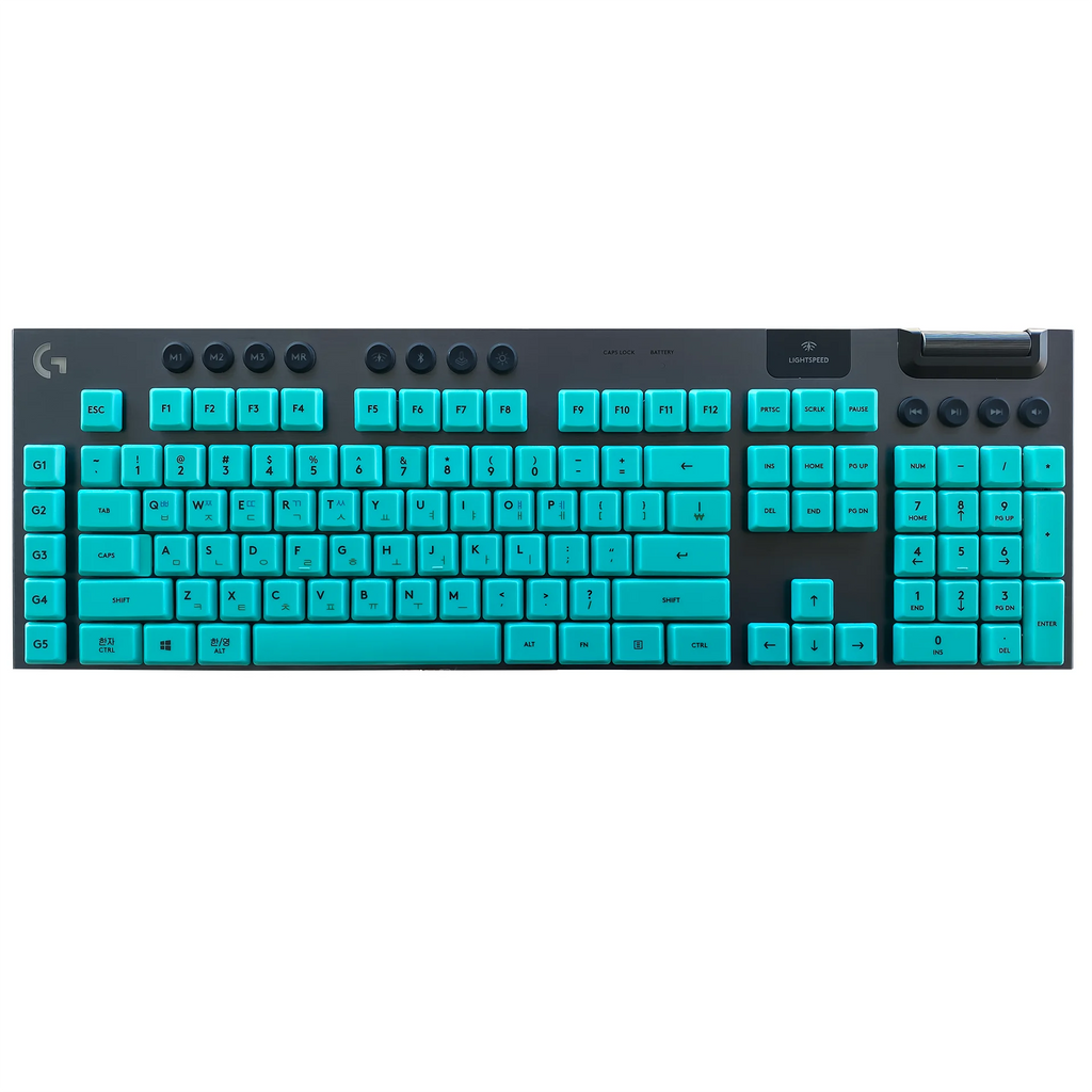 Korean Language Keycaps,PBT/PC Custom Keycap Set,Suitable for Logitech G915 G813 G815 G913 TKL RGB Mechanical Gaming Keyboard.