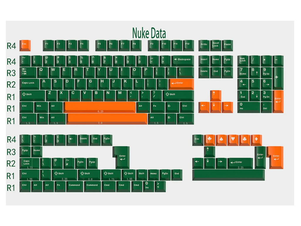 172 Keys/Set Double Shot Keycaps ABS GMK Classic Retro Clone 7u Space Keycap for MX Switches ISO ANSI Layout Mechanical Keyboard