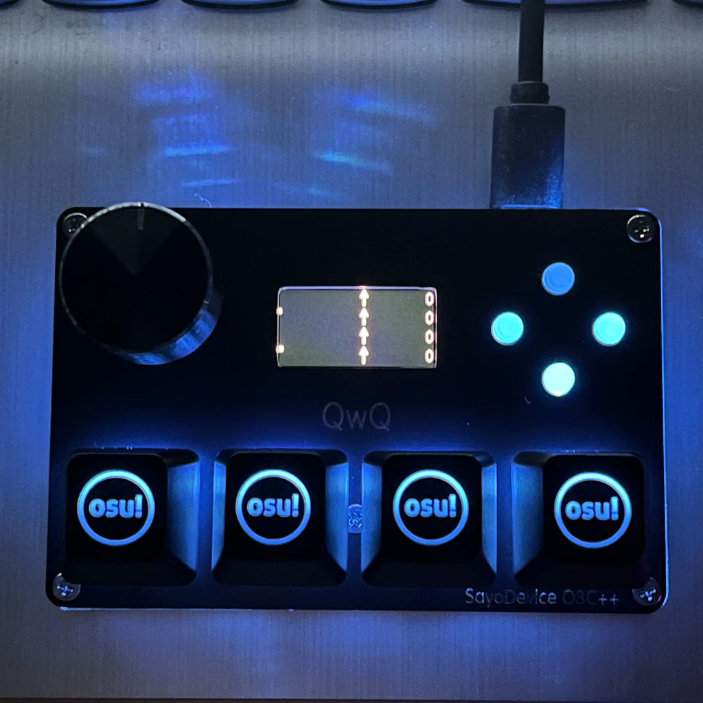 4+4 keys SayoDevice O3C++ OSU Rapid Trigger Magnetic Linear OUTEMU Magnetic Pink Switches Keyboard Knob Screen Copy Shotcut