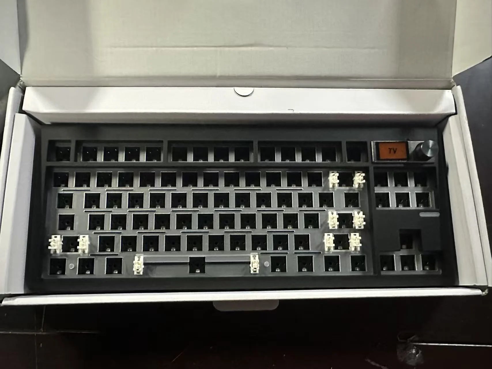 ZUOYA GMK87 TKL Mechanical Keyboards Kit 80% Hot-Swap 3Mode RGB Custom Gasket Mounted TFT LCD Screen Barebones Kit with DIY Knob
