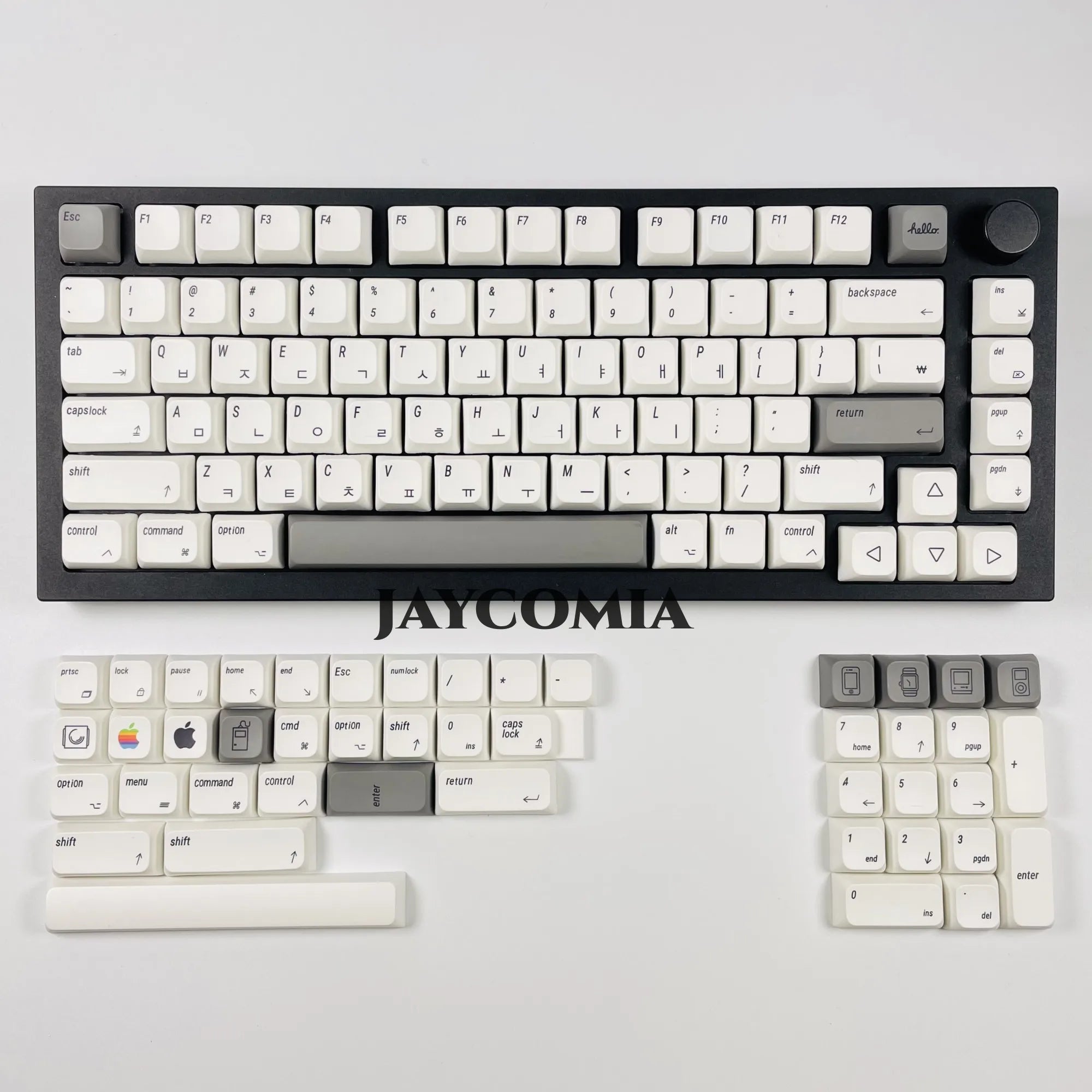 Apple MAC Keycaps XDA PBT English/Japanese/Russian/Korean 127 Keys/Set For Cherry MX Keycap For DIY Custom Mechanical Keyboard