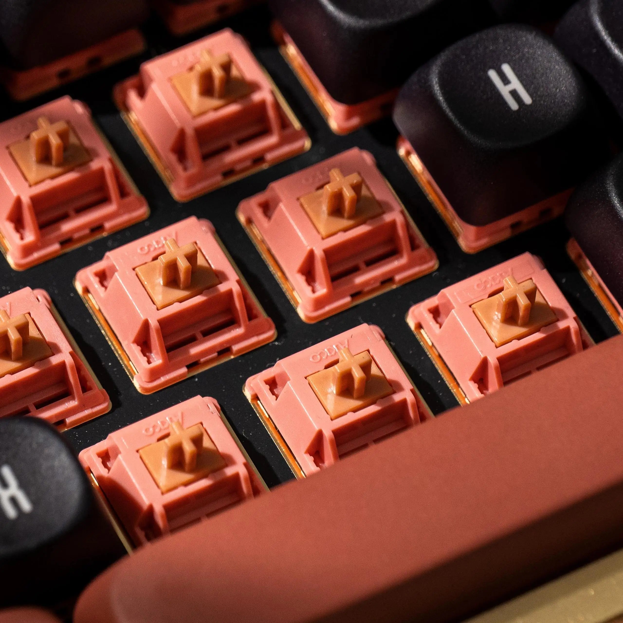 Akko Rosewood Switch 5 Pins 40gf Linear Switch Factory Lubed Deep Low-pitch Compatible with MX Mechanical Keyboard (45 pcs)
