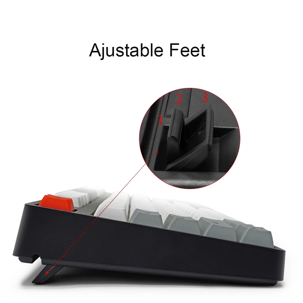 GK87 GK87S TKL RGB Hot Swap Programmable Wired Bluetooth MX Mechanical keyboard DIY kit