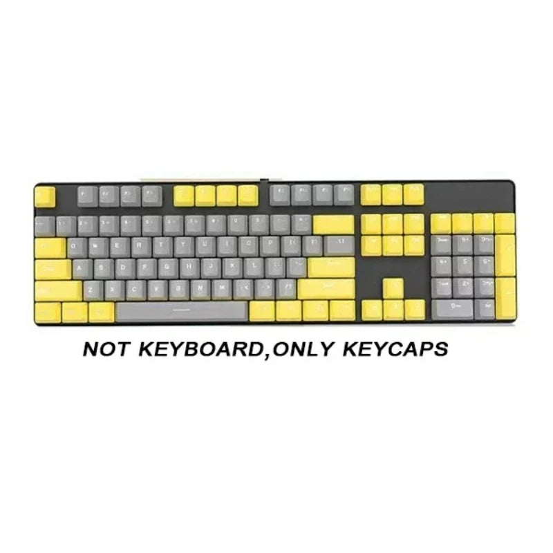 104 Key OEM Backlit Keycaps Set PBT Keycaps Double Shot Cyan White Key Caps for Mx Cherry Gateron Switch Mechanical Keyboard Kit