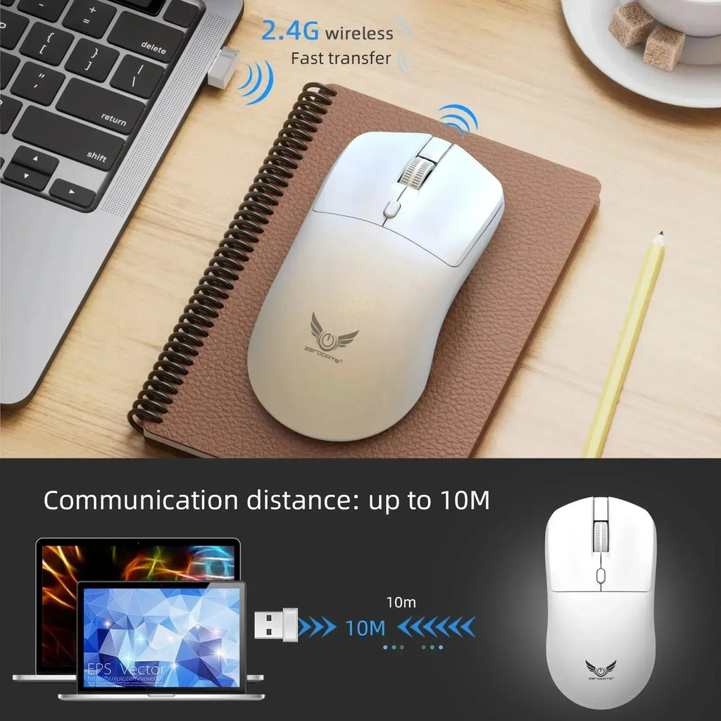 Wireless 2.4G Mouse Light Weight Design 1600 DPI Adjustable Plug And Play Low Noise Button Simple Style Mouse for Office Gaming
