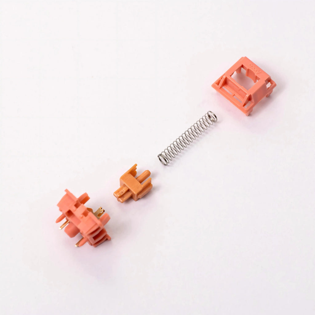 Akko Rosewood Switch 5 Pins 40gf Linear Switch Factory Lubed Deep Low-pitch Compatible with MX Mechanical Keyboard (45 pcs)
