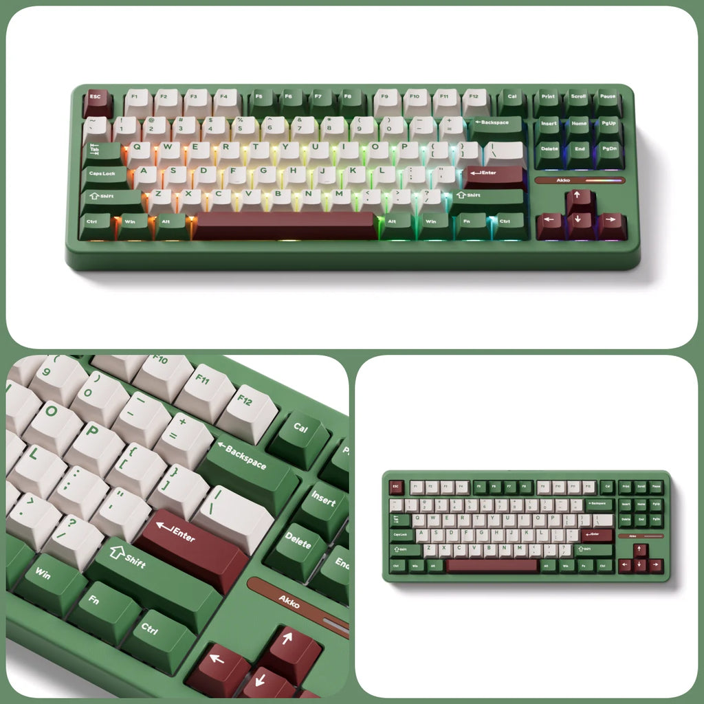 Akko TAC87 Mechanical Keyboard 80% TKL Hot-swap RGB USB Wired/2.4G&BT Wireless 10000mAh Gaming PC Keyboard Gasket Mount