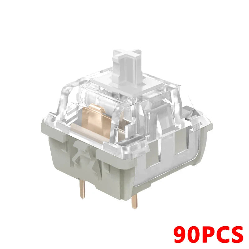 KBDiy Kang White V3 Switches for DIY Aula F87 Mechanical Keyboard Linear Switch 5-Pin Custom Cherry Gaming Accessories MX Switch