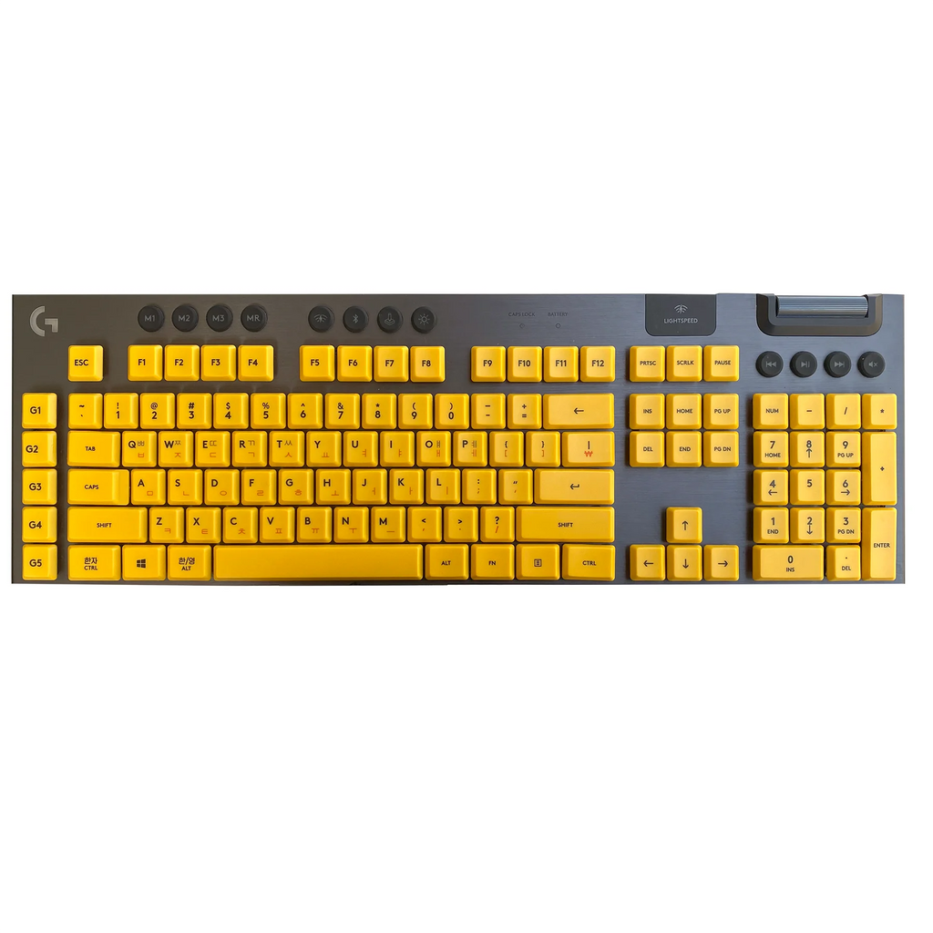 Korean Language Keycaps,PBT/PC Custom Keycap Set,Suitable for Logitech G915 G813 G815 G913 TKL RGB Mechanical Gaming Keyboard.
