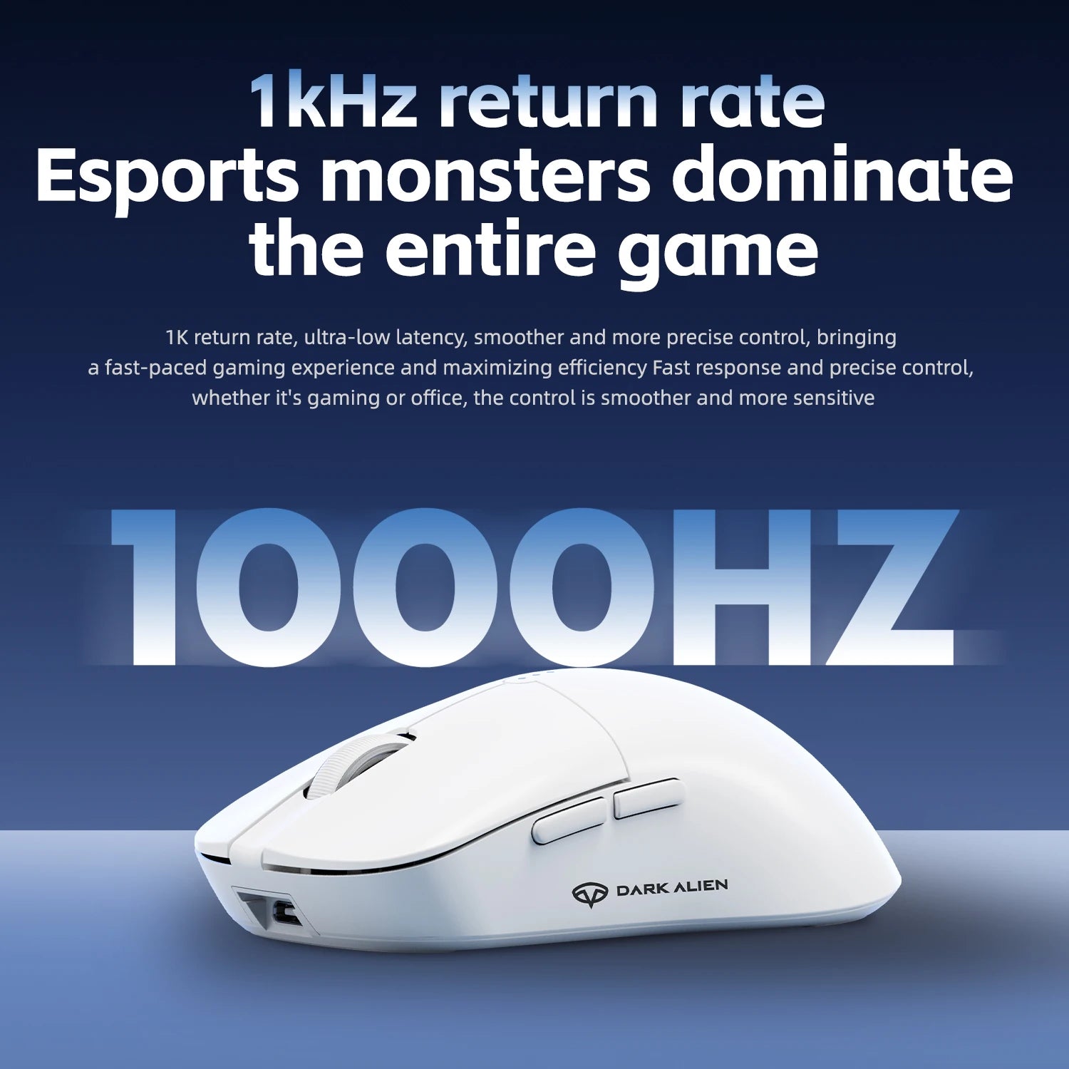 DARK ALIEN X11 Pro Wireless Mouse,Bluetooth/2.4G/wired Tri-Mode Mouse ,PAW3311 RGB Magnetic charging dock Gaming Mouse